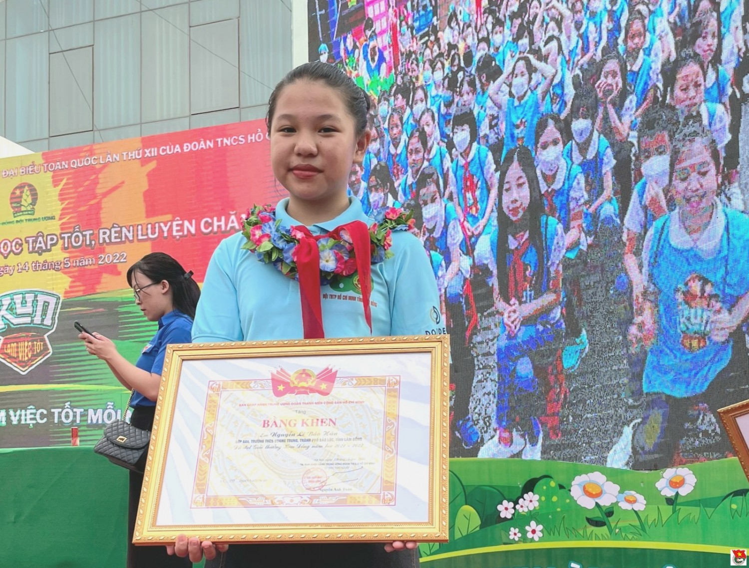 Giải thưởng Kim Đồng năm 2022 xướng tên 1 chỉ huy đội của Thành phố Bảo Lộc.