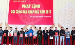 TP.Bảo Lộc tổ chức phát lệnh gọi công dân nhập ngũ năm 2019.