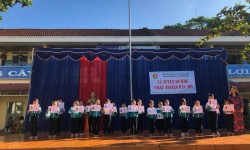 Liên đội Nguyễn Trãi: tuyên dương "Cháu ngoan Bác Hồ" năm học 2019 - 2020