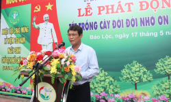 Thành phố Bảo Lộc: Tổ chức Lễ phát động Phong trào trồng cây xanh chào mừng kỷ niệm 133 năm sinh nhật Bác (19/5/1890–19/5/2023)