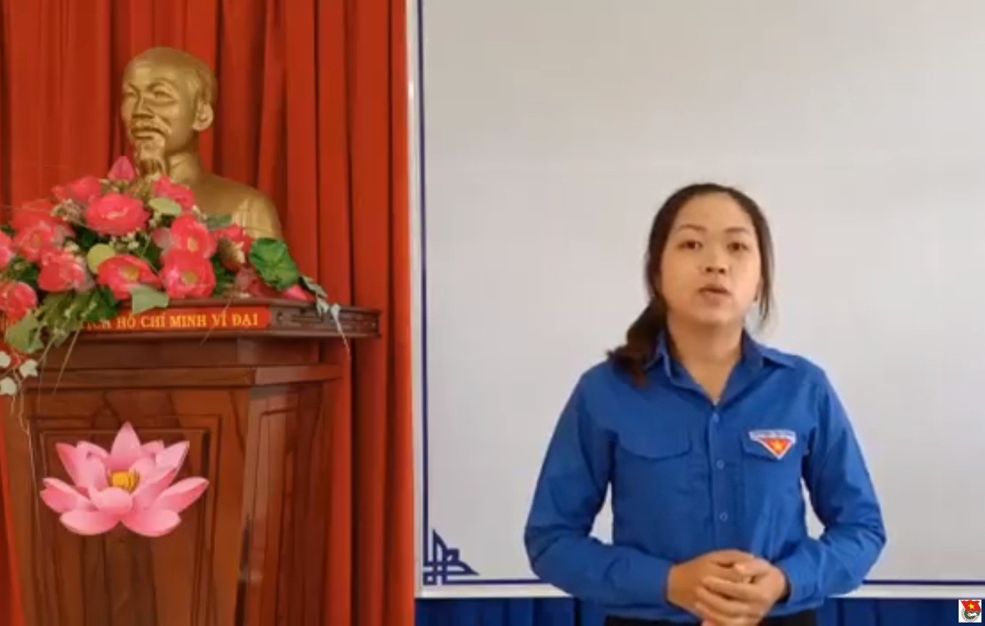 Thí sinh Lê Thị Thiên đạt giải Ba tại Hội thi Báo cáo viên cấp tỉnh năm 2021
