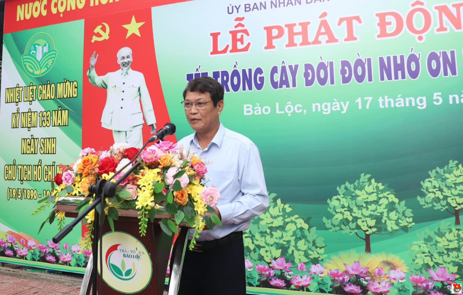 Thành phố Bảo Lộc: Tổ chức Lễ phát động Phong trào trồng cây xanh chào mừng kỷ niệm 133 năm sinh nhật Bác (19/5/1890–19/5/2023)